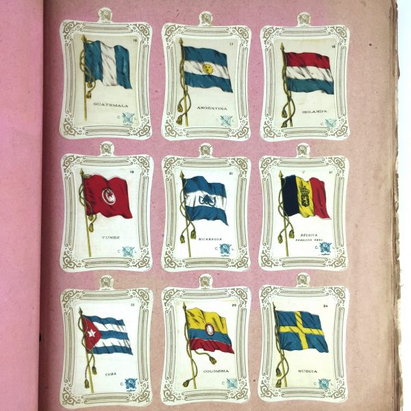 Álbum de figuritas en seda