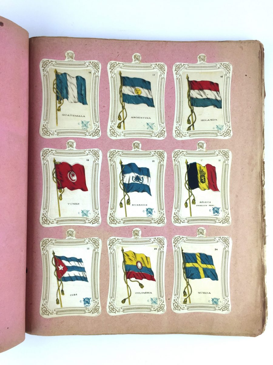 Álbum de figuritas en seda