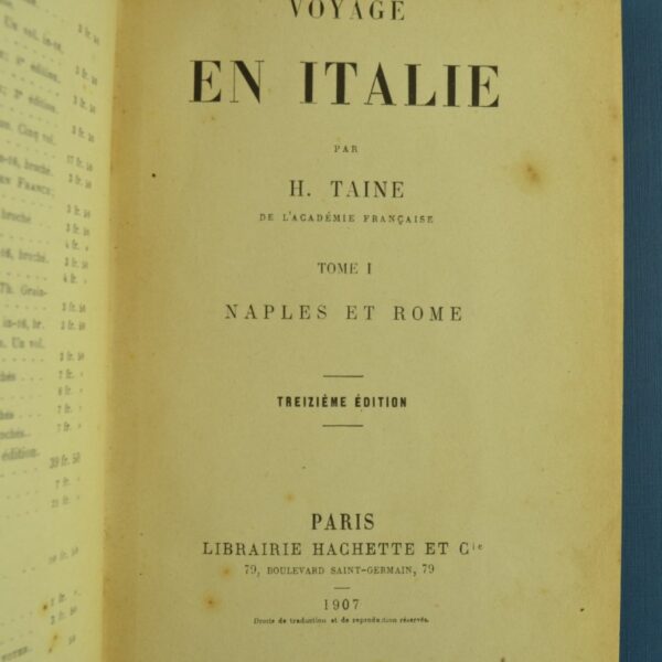TAINE, H.
