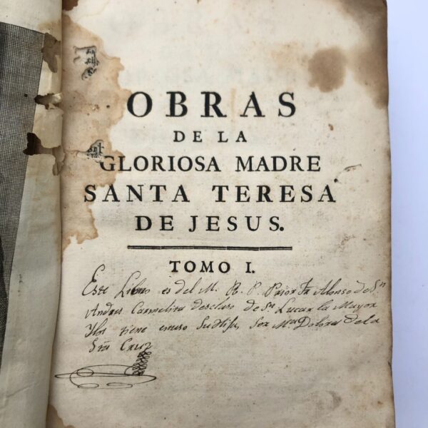 Obras de la gloriosa madre Santa Teresa de Jesús