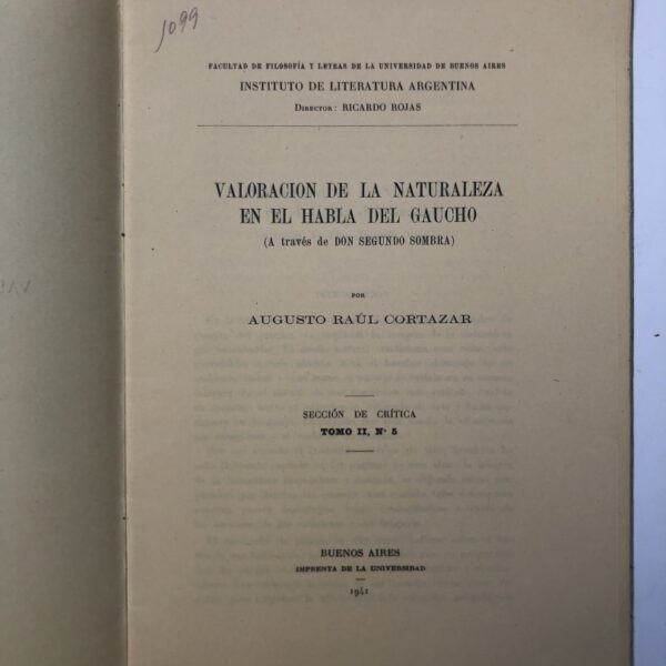 CORTAZAR, Augusto