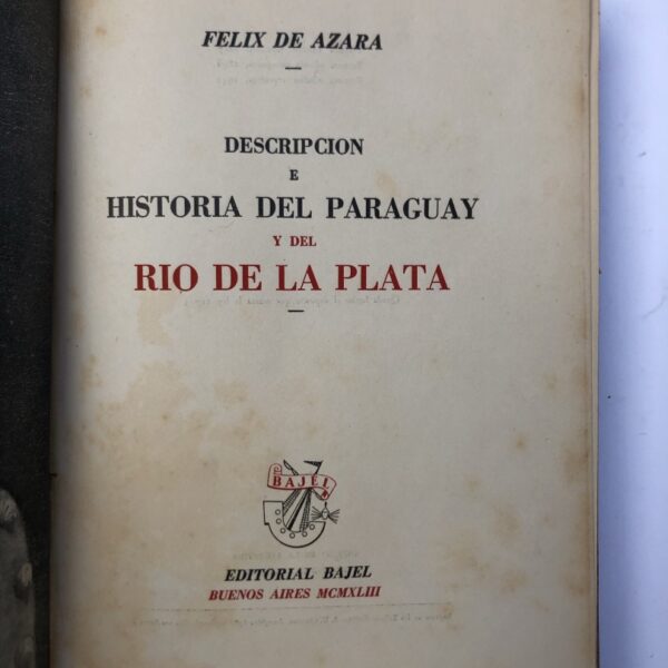 DE AZARA, Félix