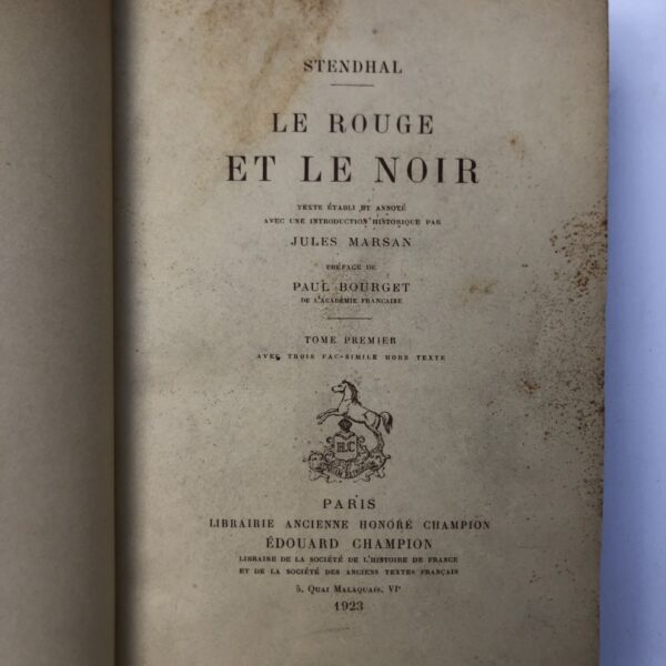 DE STENDHAL. M.