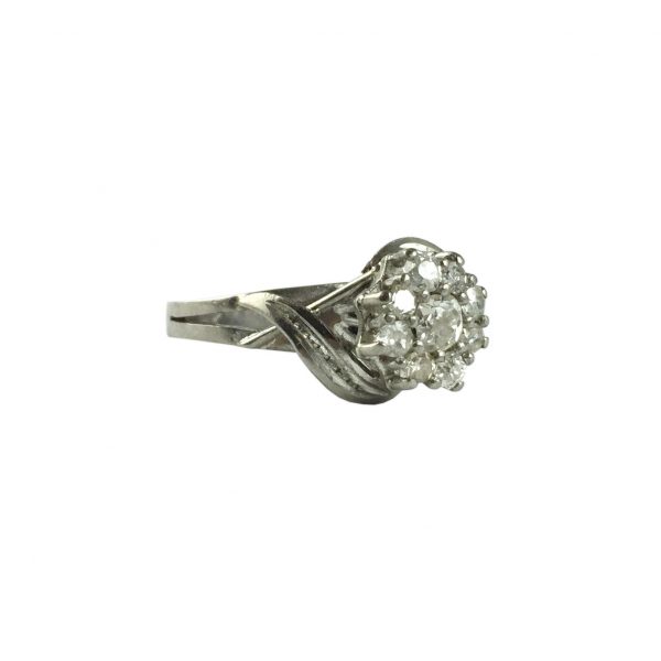 Anillo oro 18 K y brillantes