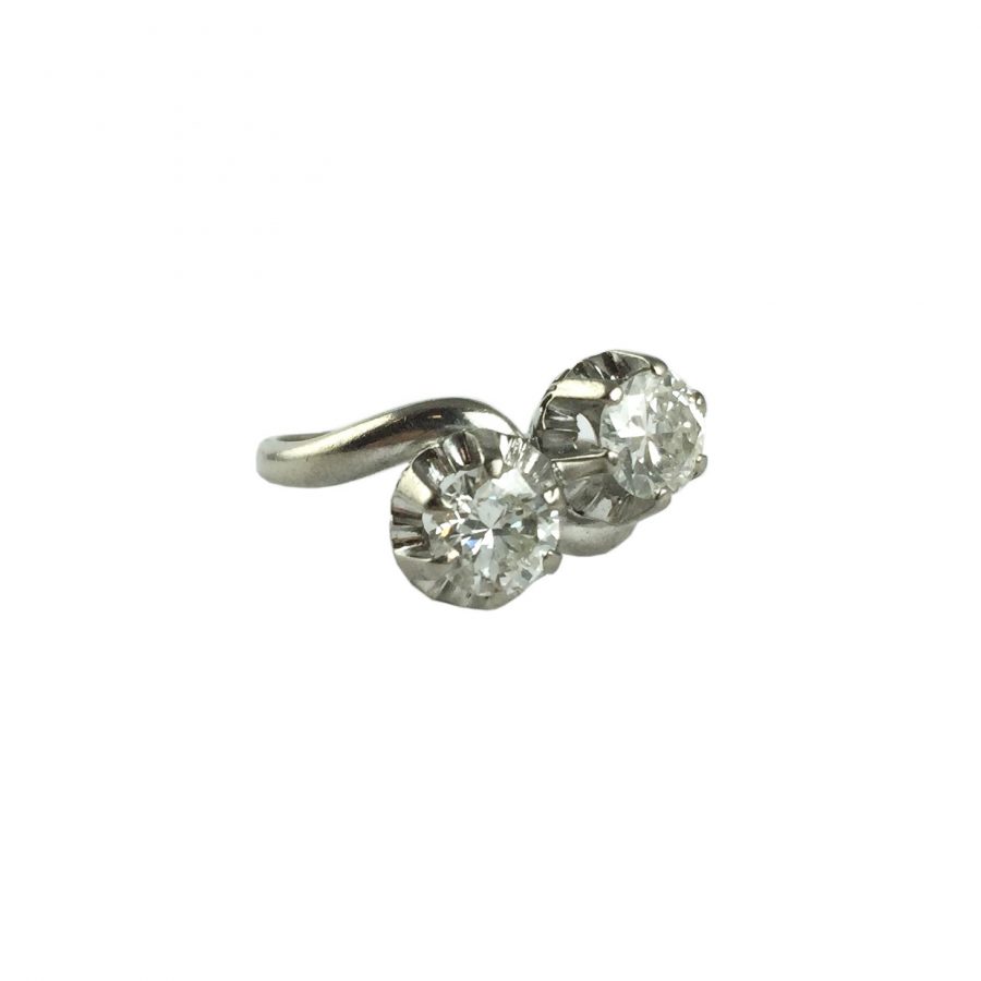 Anillo oro 18 K y brillantes