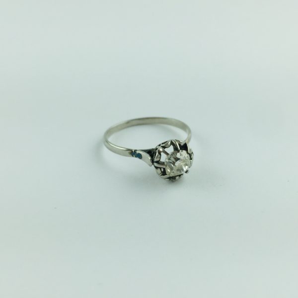 Anillo oro 18 K y diamante