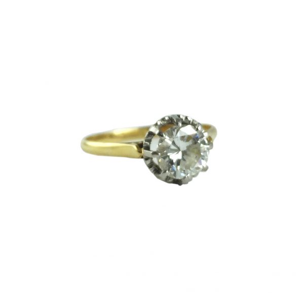 Anillo oro 18 K y brillante