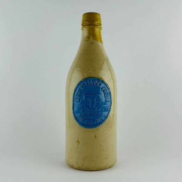 Botella uruguaya en gres