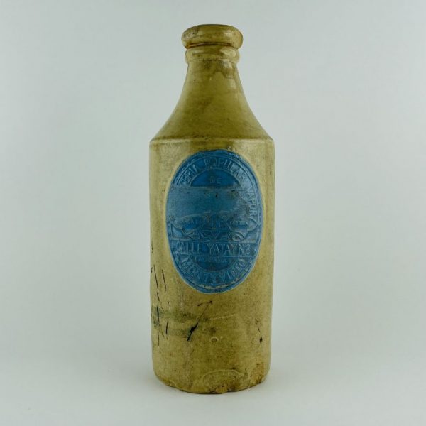 Botella uruguaya en gres