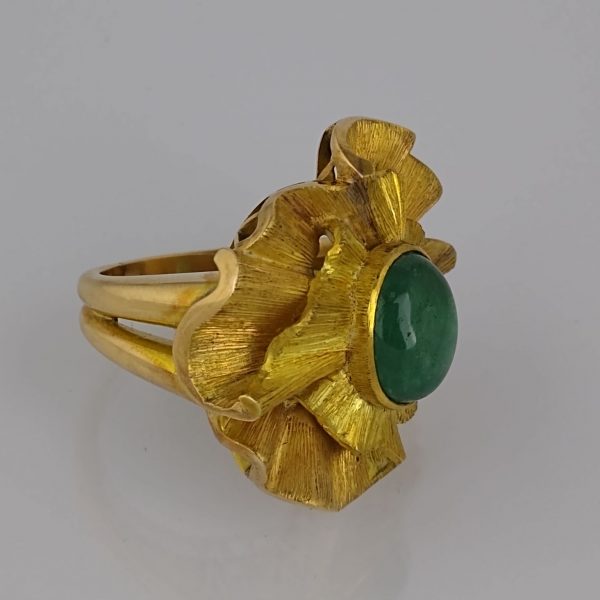 Reloj oro 18 K y esmeralda