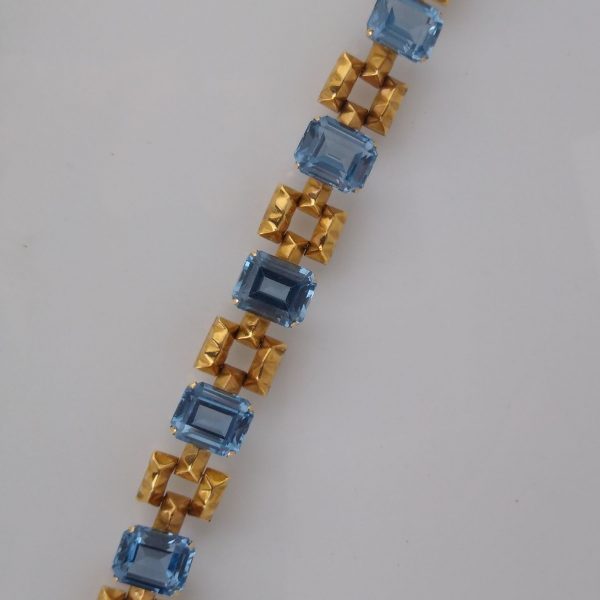 Pulsera oro 18 K y berilos