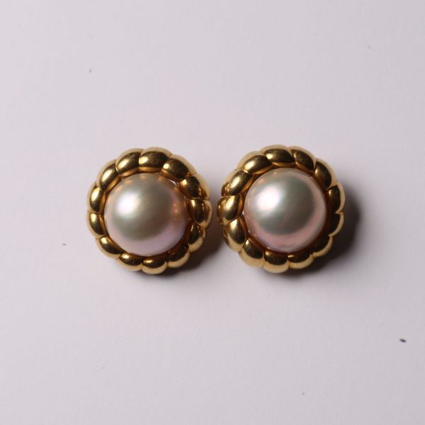 Caravanas oro 18 K y perlas