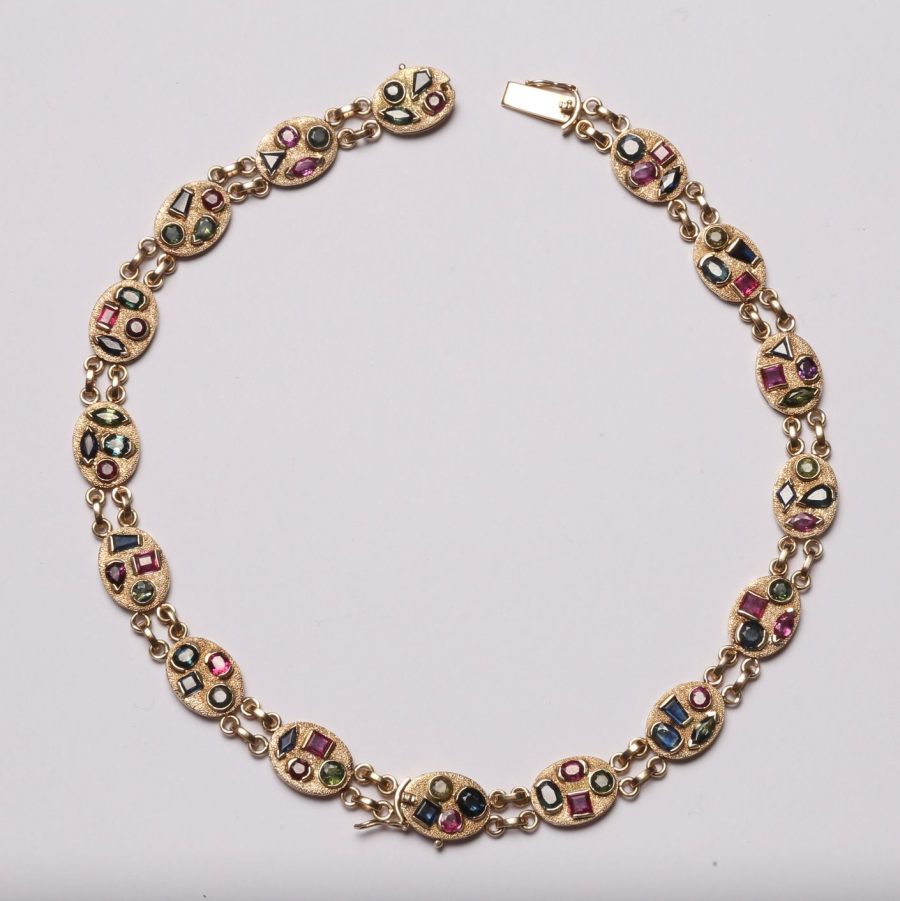 Collar oro y piedras preciosas - Imagen 2