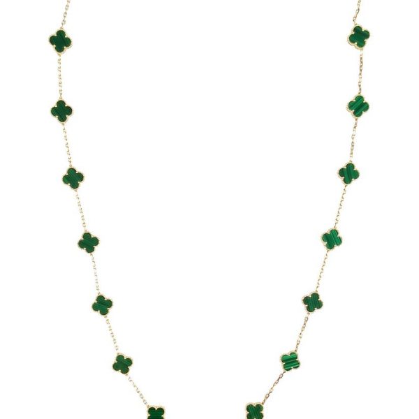 Collar Van Cleef & Arpels oro 18 K y malaquita
