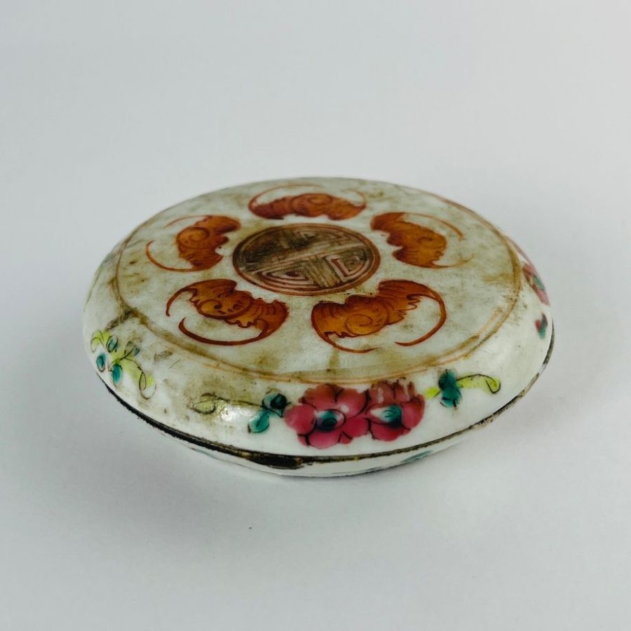 Caja china en porcelana Familia Rosa