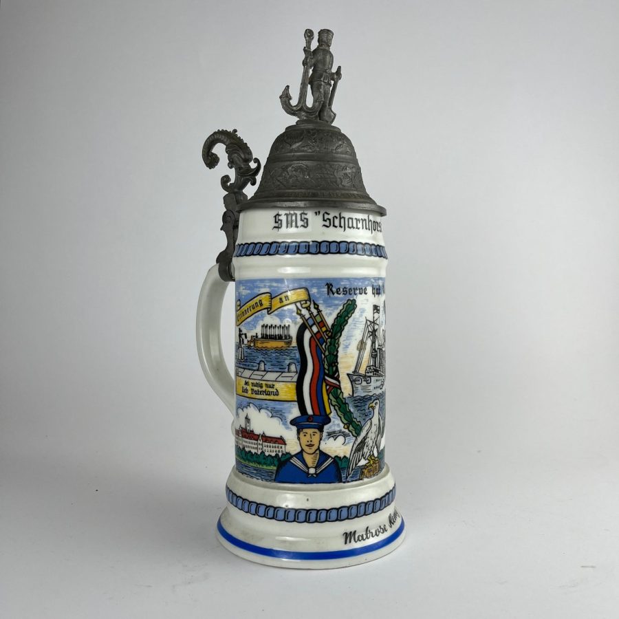 Dos tankard alemanes en porcelana - Imagen 4