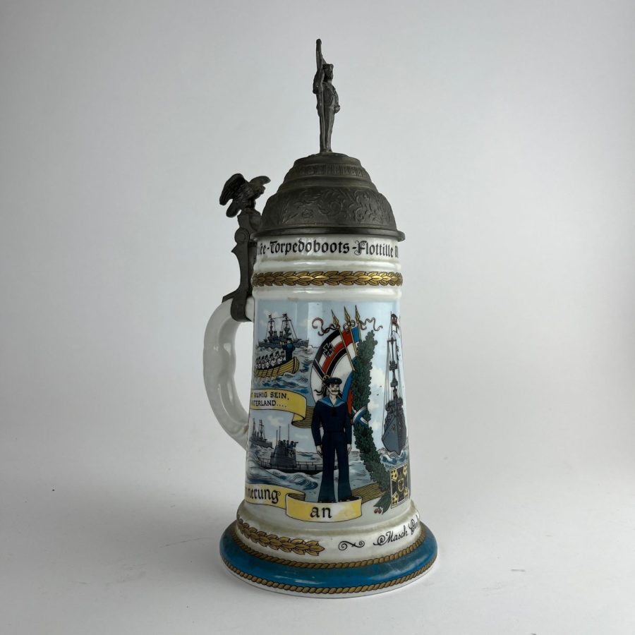 Dos tankard alemanes en porcelana - Imagen 5