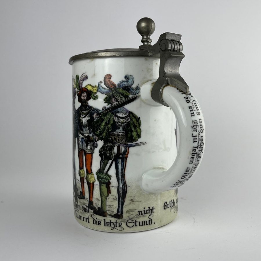 Tankard alemán en porcelana - Imagen 2