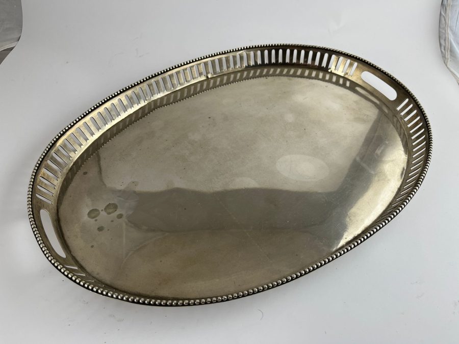 Bandeja oval en plata