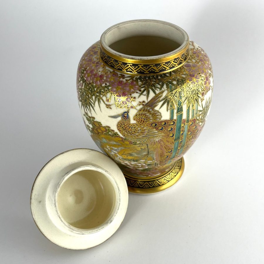 Potiche japonés en porcelana Satsuma - Imagen 3
