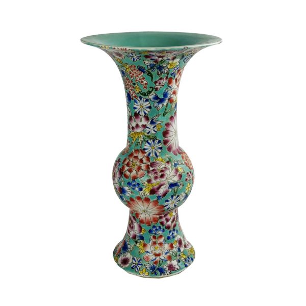 Jarrón chino porcelana en Millefiori