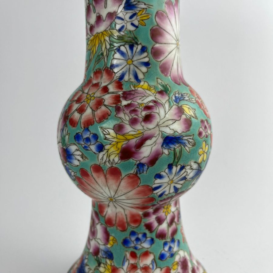 Jarrón chino porcelana en Millefiori - Imagen 2