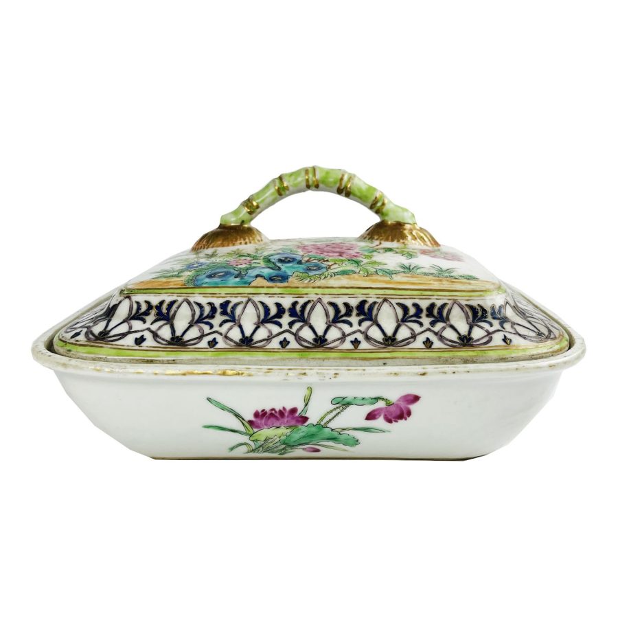 Guisera china en porcelana Familia Rosa - Imagen 2