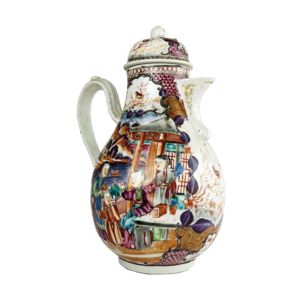 Cafetera china en porcelana Familia Rosa