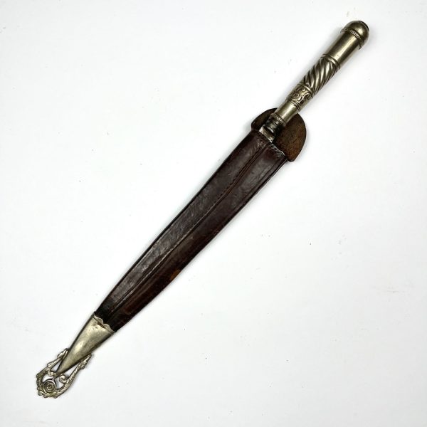 Cuchillo criollo "Sol" en plata y oro