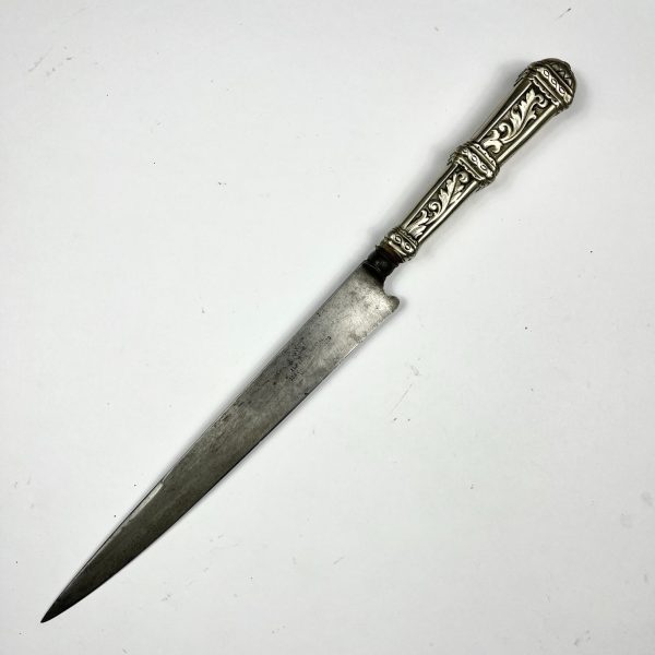 Cuchillo criollo "Armería Oriental" en metal blanco