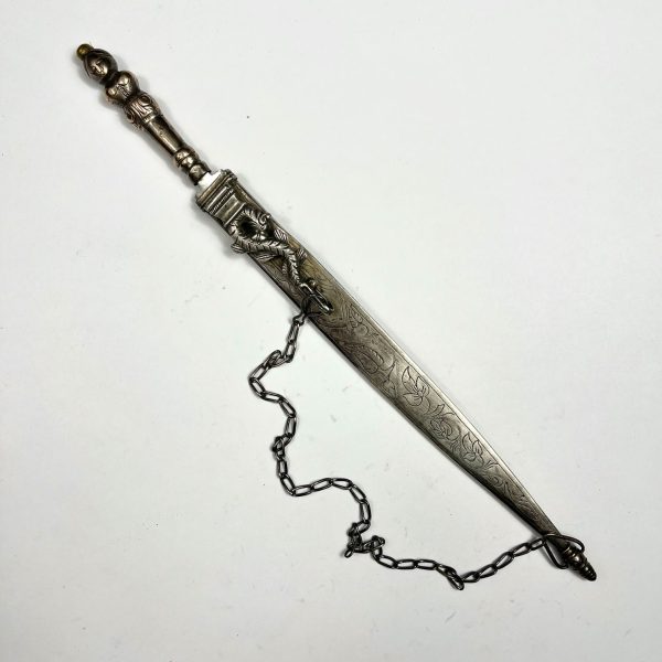 Cuchillo brasileño nordestino en plata