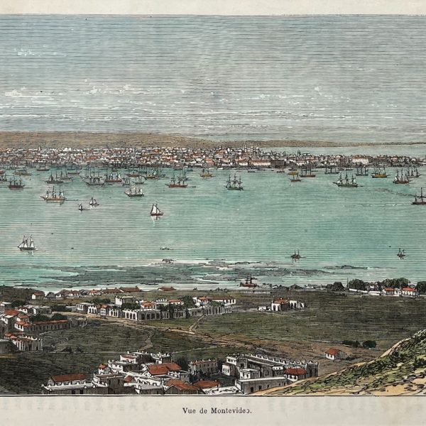 Litografía "Vista de Montevideo"