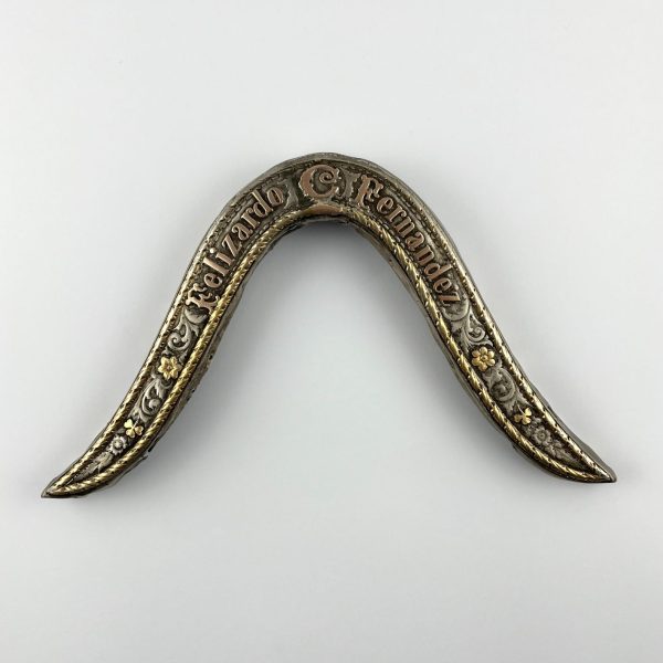 Cabezada de recado en plata y oro