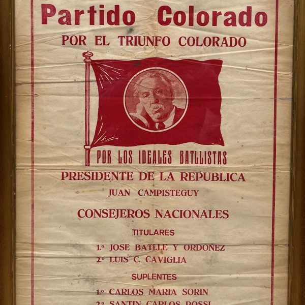 Afiche publicitario Partido Colorado 1926