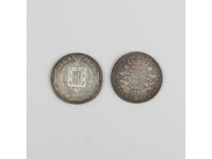 Monedas portuguesas en plata