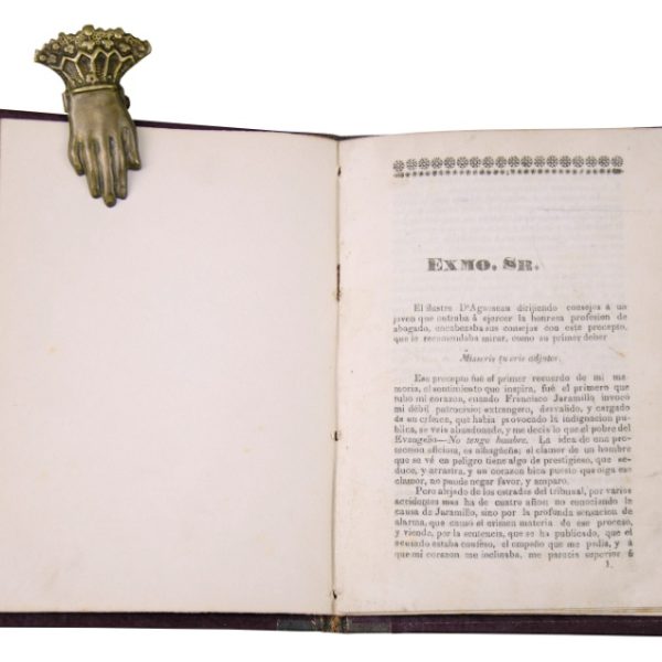 GELLY, JUAN A. “(Alegato) Texto: Exmo. Sr. [...]” Montevideo, 1842.
