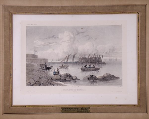 BARTHELEMY LAUVERGNE - BAYON (Lith)
“Debarcadere de Montevideo (Uruguay)”. París. 1838.