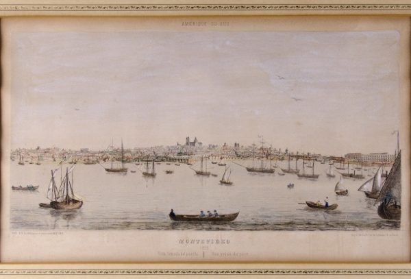 HENRY BERTHET. “Montevideo. 1856. Vista tomada del puerto”. Paris.