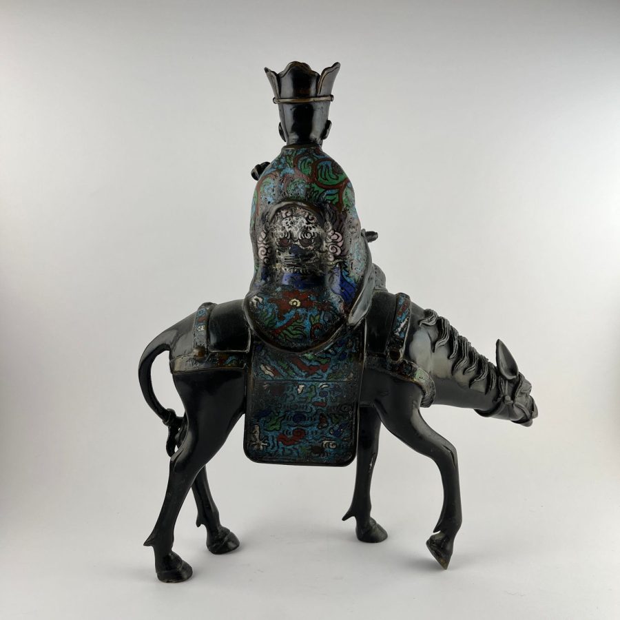 Escultura oriental cloisonné - Imagen 2
