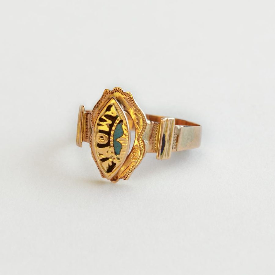 Anillo oro y esmalte - Imagen 3