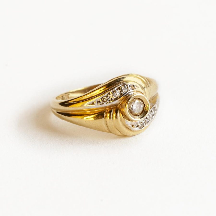 Anillo oro y brillantes - Imagen 4