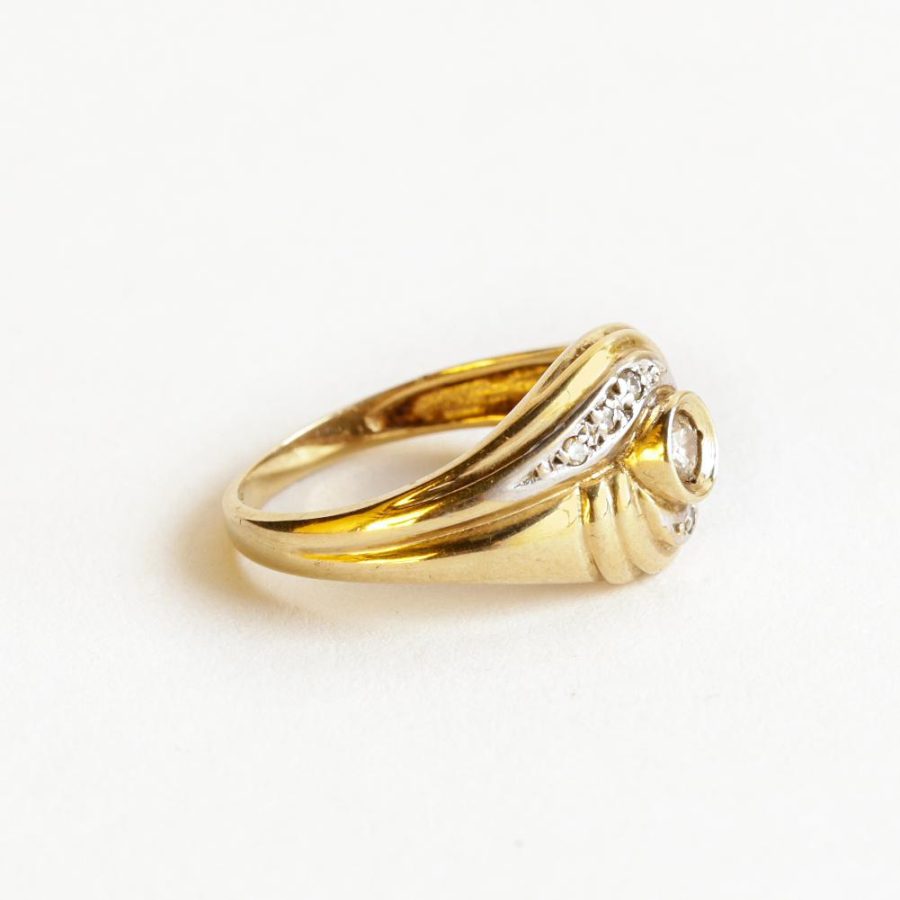 Anillo oro y brillantes - Imagen 5