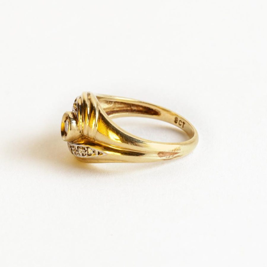 Anillo oro y brillantes - Imagen 6