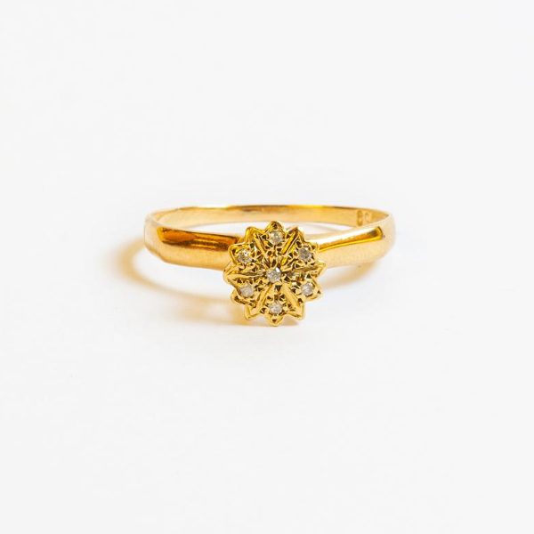 Anillo oro 18 K y diamantes