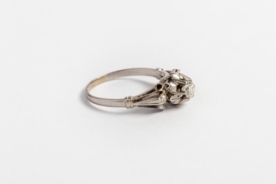 Anillo oro 18 K y brillantes - Imagen 3