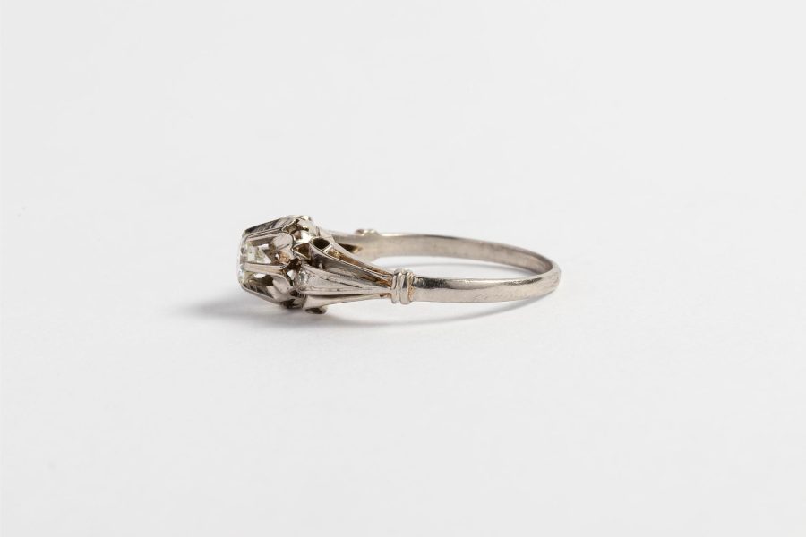 Anillo oro 18 K y brillantes - Imagen 4