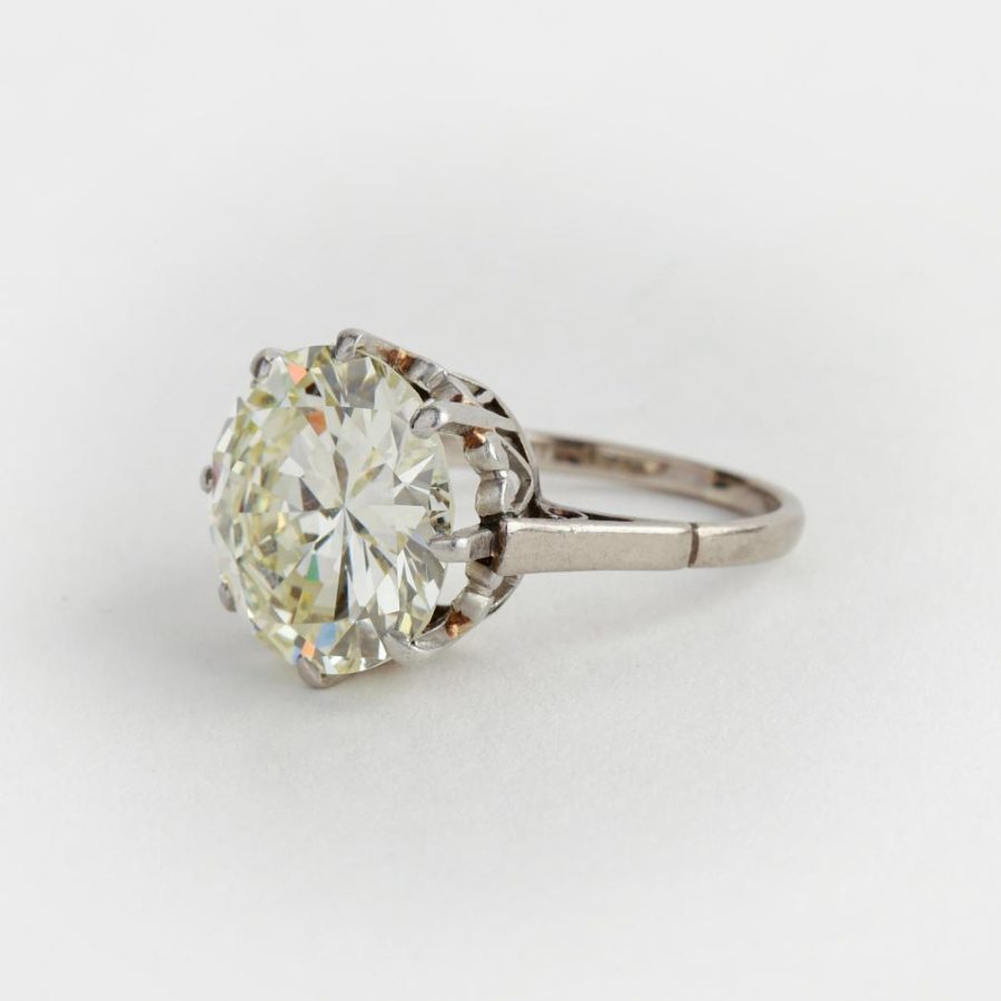 Anillo oro 18 K y brillante - Imagen 3