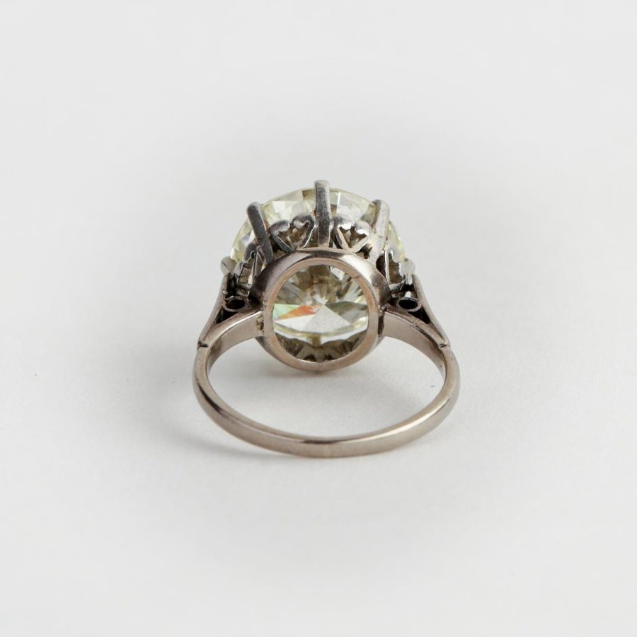 Anillo oro 18 K y brillante - Imagen 5