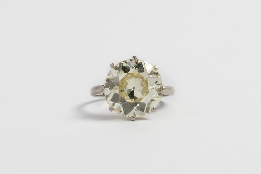 Anillo oro 18 K y brillante