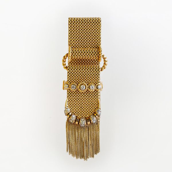 Pulsera oro 18 K y brillantes
